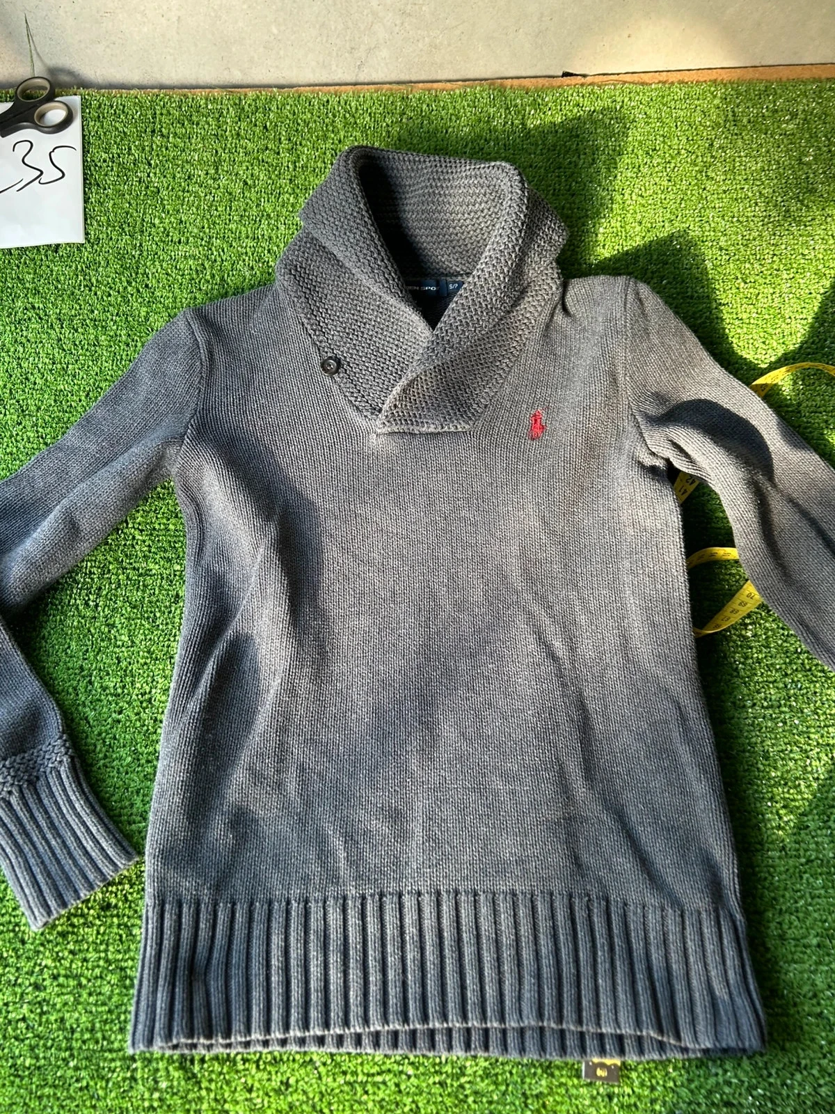 Zwarte polo trui met rolkraag Ralph Lauren – photo 2